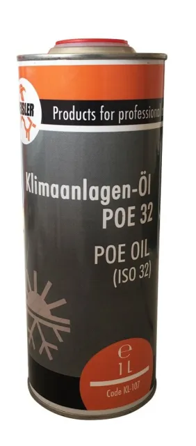 Klimakompressor Öl, Klimaanlagen Öl, Klima Öl  POE 32  (1 ltr. Dose)