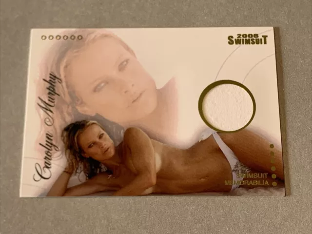 Carolyn Murphy 2006 SPORTS ILLUSTRATED SI SWIMSUIT Relic Memorabilia Worn Rare!