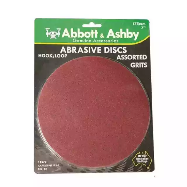 Abbott & Ashby AAPACKVEL175-5 5 Pack 175mm (7") Assorted Multi-Tool Abrasive ...