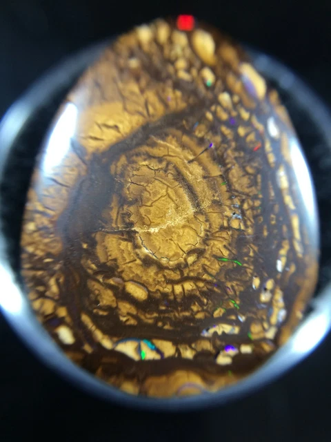 24.45tcw Australian Boulder Opal Gemstone w small multi-color sparkle