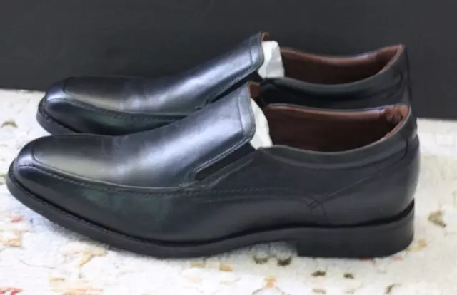 JOHNSTON MURPHY SHALER Slip On Black Loafers Shoes Men's 8M Black ...
