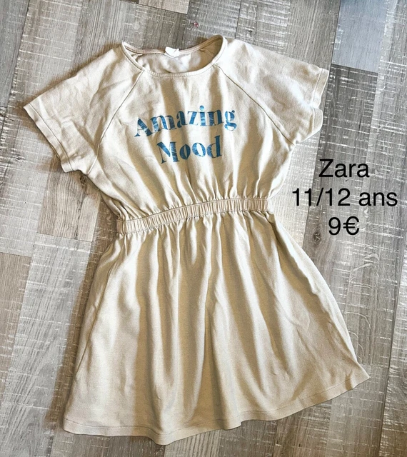 Robe Courte Marèse été – Lin/coton, Taille 14 Ans (160), Couleur Marine, Neuve