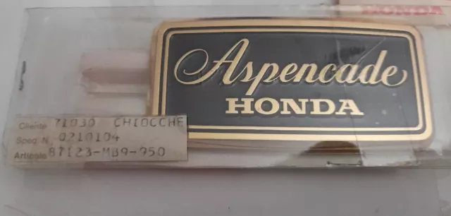Honda Emblema etichetta GL1100 GOLDWING ASPENCADE '83/'87 cod.87123MB9950 oro