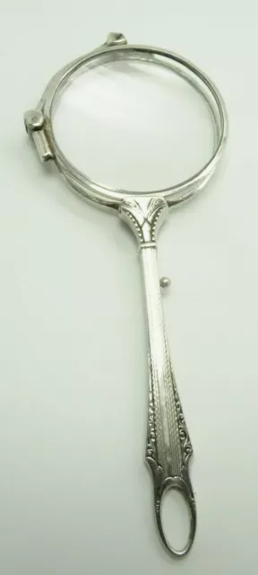 Occhiali con manico Art Déco design Lorgnette Lorgnon ausilio lettura 900 occhiali argento