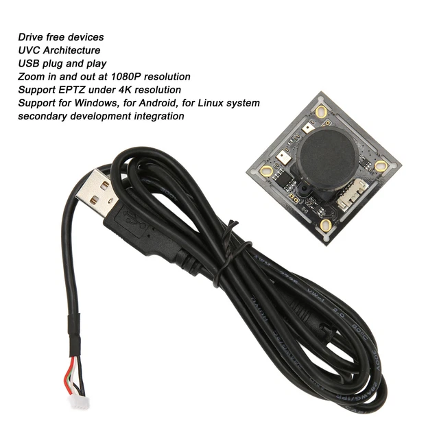8MP 4K USB Camera Module 116 Degree Ultra Wide Angle Lens Drive Free Mini Ca BST