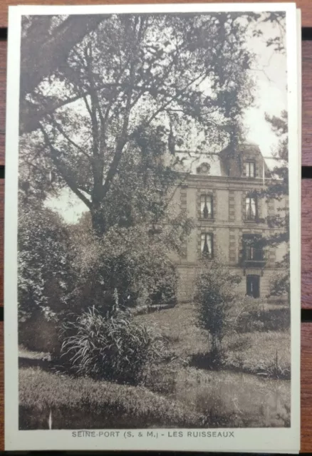 Carte Postale ancienne Seine Et Marne 77 Seine port / les ruisseaux