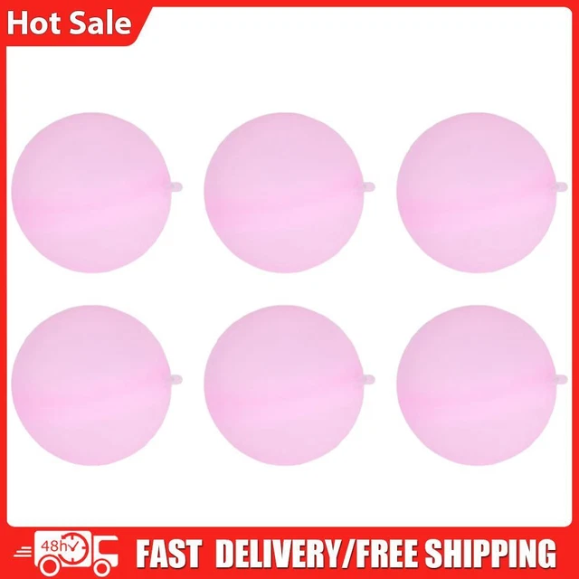 Absorbent Ball Reusable Summer Water Bomb Pool Party Water Games (Pink)