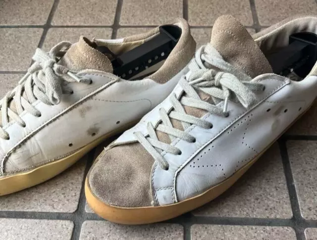 GOLDEN GOOSE GGDB SUPERSTAR White Leather EU:41 US:11 Women Sneakers