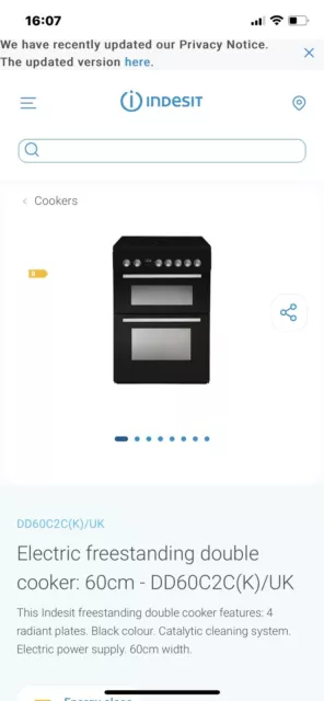 Indesit Free Standing Cooker