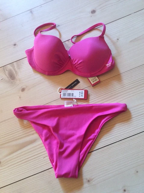 COSTUME 2 PEZZI Bikini Yamamay Fucsia Balconcino Imbottito Nuovo
