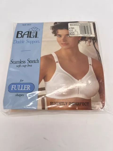 BALI SEAMLESS STRETCH Soft Cup Bra Style 3820 Nude Beige 40D New