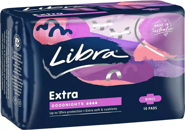 New Libra Extra Goodnights Pads with Wings Free Delivery