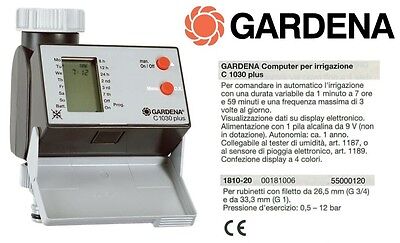 GARDENA Programmatore Computer Centralina per irrigazione C 1030 Plus