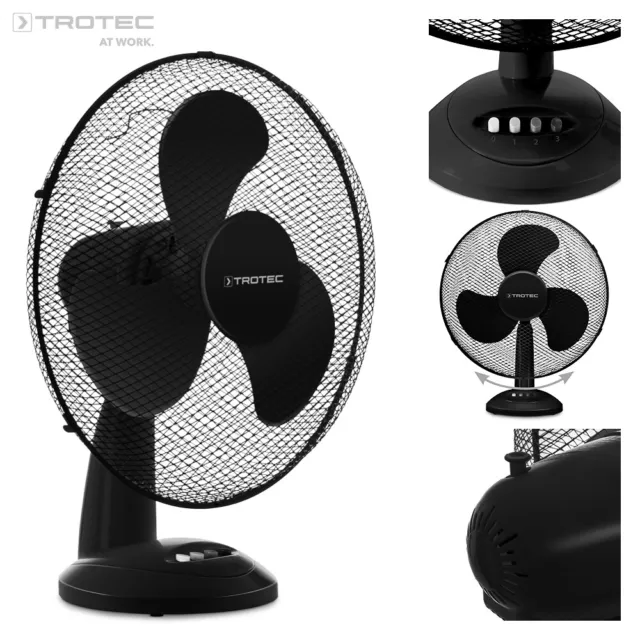 TROTEC Tischventilator TVE 18 | Luftkühler | Lüfter | Ventilator | Windmaschine