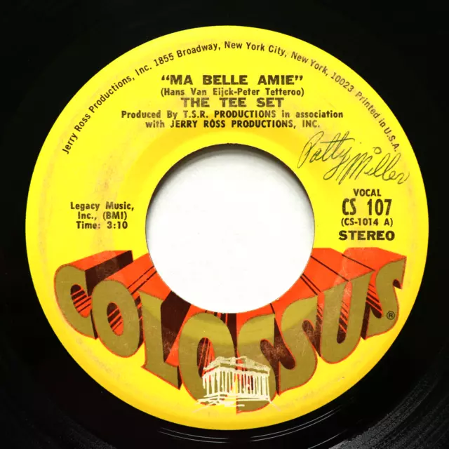 The Tee Set 45 rpm Vinyl Angels Coming in the Holy Night / Ma Belle Amie Single