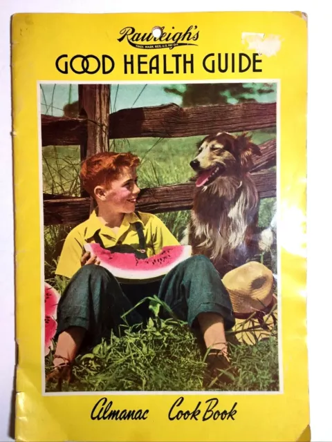 Rawleighs Good Health Guide 1953 Almanac Cook Book Advertising Booklet  Vintage