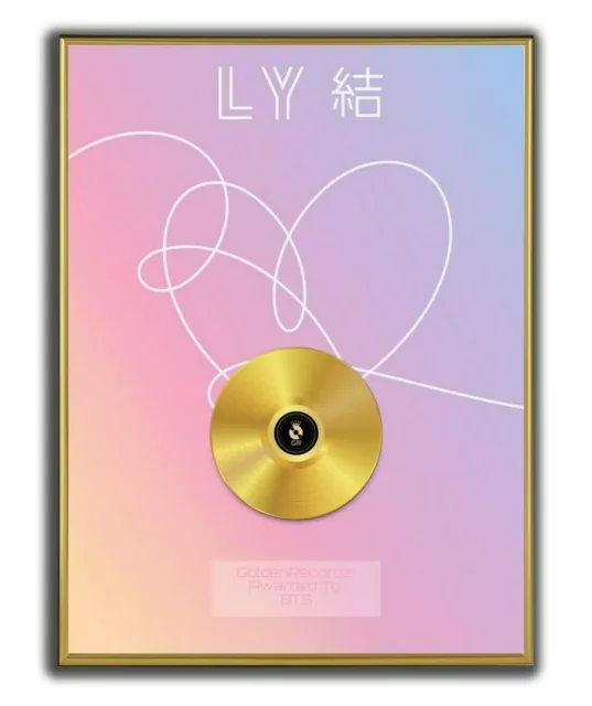 BTS Poster, Love Yourself poster, GOLD/PLATINIUM CD, gerahmtes Poster Wall Art