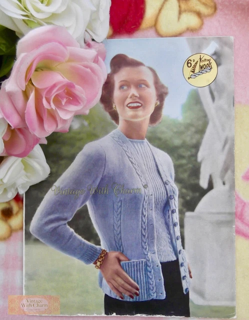 50s Knitted Twin Sets Uk VINTAGE 1950S LADY'S Twin Set