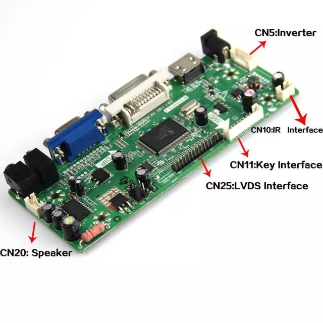 HDMI VGA LCD Controller Board Kit for LTN121W4-L01 LED Panel 1280X800 display 3