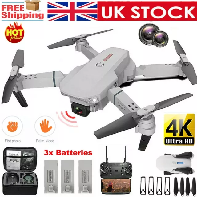 Drone RC Drones Pro 4K HD Dual Camera GPS WIFI FPV Quadcopter Foldable Gift Bag