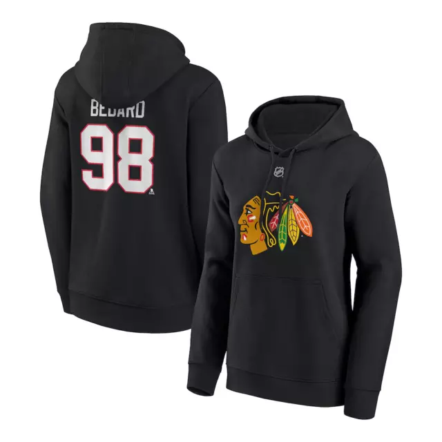 Chicago Blackhawks NHL Capuche (TAILLE XS) Femmes Lecteur - Bedard - Neuf