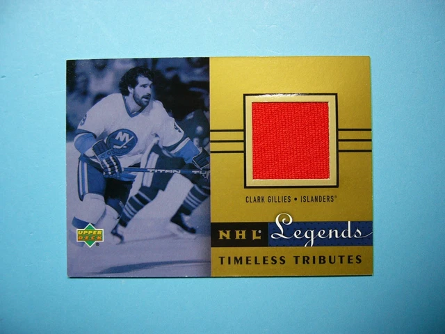 2001/02 Upper Deck Nhl Legends Timeless Tributes Jersey Card Tt-Cg Clark Gillies
