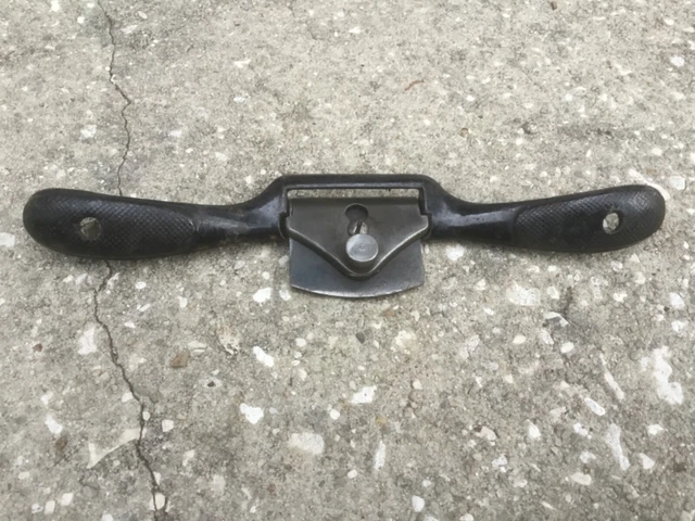 Vintage Stanley No. 51, 10" Spoke Shave, Draw Knife, Woodworking Tool USA