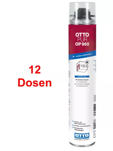 OTTOPUR OP960 12 x 750 ml Mousse de dosage B1 retardateur de flamme Exploitation