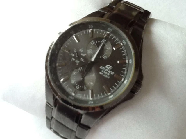 PRE OWNED CASIO 1794 Edifice Men s Watch. Gunmetal. EF 339 60.00