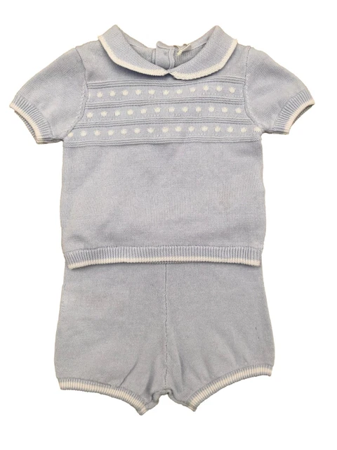 Baby Ragazzi 2 Pezzi Spotty 100% Cotone Maglia Abito Vestito 0-3,3-6,6-9 Mesi