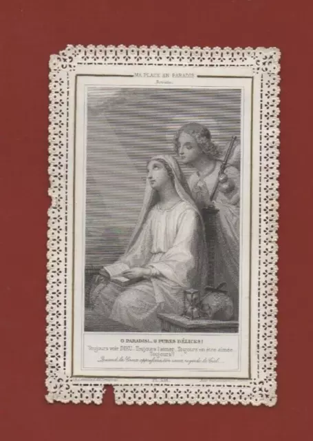 Estampa Religiosa Encaje - Ch. Letaille - Edition Pontificia (I 6201)