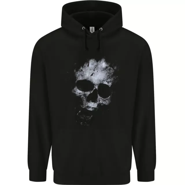 Freaky Skull Biker Gothic Childrens Kids Hoodie