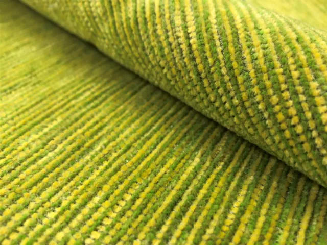 Lee Jofa Chartreuse Stripe Chenille Water & Stain Resistant Upholstery Fabric
