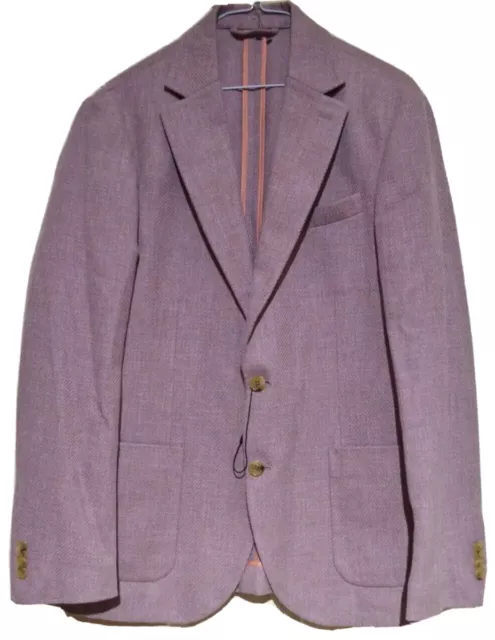 Custom Tailored Classic Pink Sports Blazer/Jacket Uk 38 Eu 48