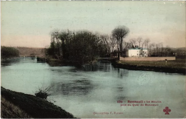 CPA BONNEUIL-sur-MARNE Moulin pris du Quai (1352367)