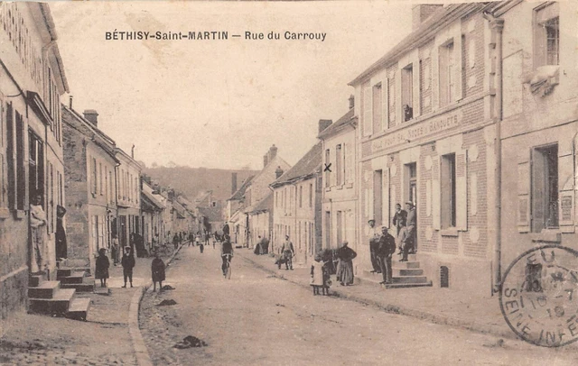 Cpa 60 Bethisy Saint Martin / Rue Du Carrouy