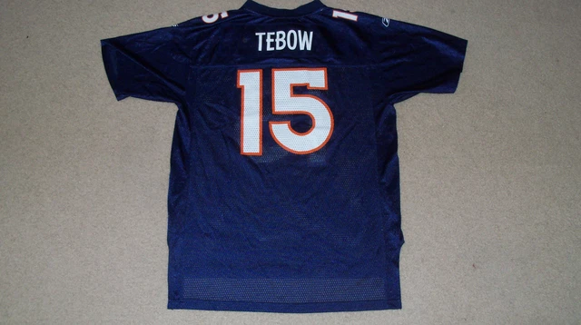 TIM TEBOW DENVER BRONCOS #15 NFL Reebok Onfield JERSEY YOUTH / WOMEN XL 18-20