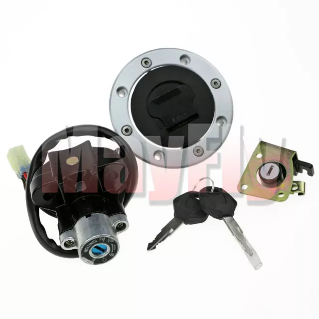 Fit For DL650 DL1000 TL1000R/S Ignition Switch Lock Fuel Gas Cap Cover Key Seat