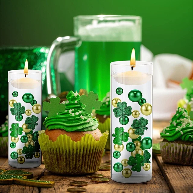 Decoración de perlas flotantes de alta calidad 2036 piezas velas tréboles