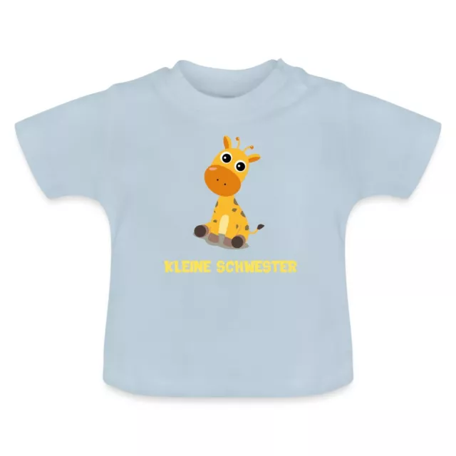 Kleine Schwester Giraffe Baby Bio-T-Shirt mit Rundhals