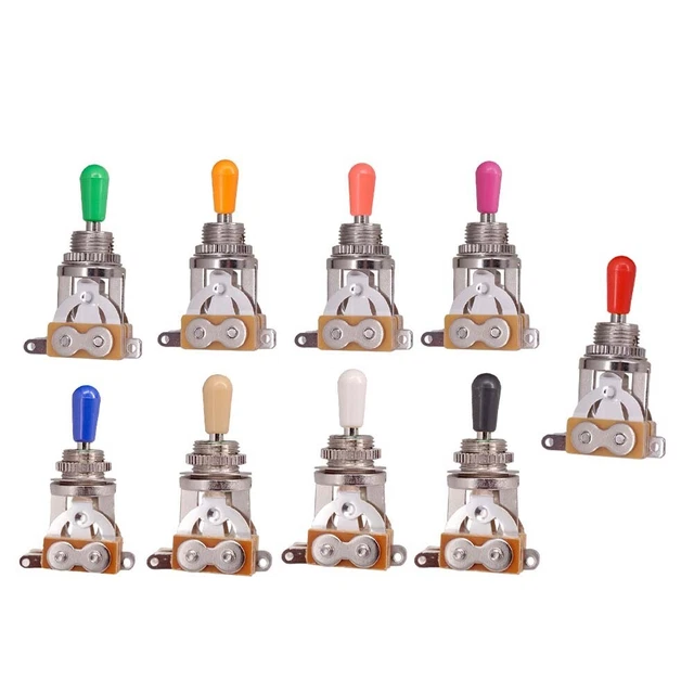 3Way E-Guitare Interrupteur Sélecteur De Bouton Couleur Embout for Eppi LP