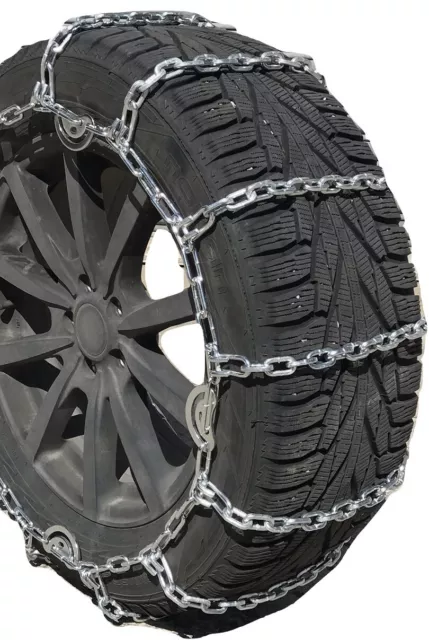 Snow Chains 35X12.5-16 5.5mm Square Tire Chains, One Pair.