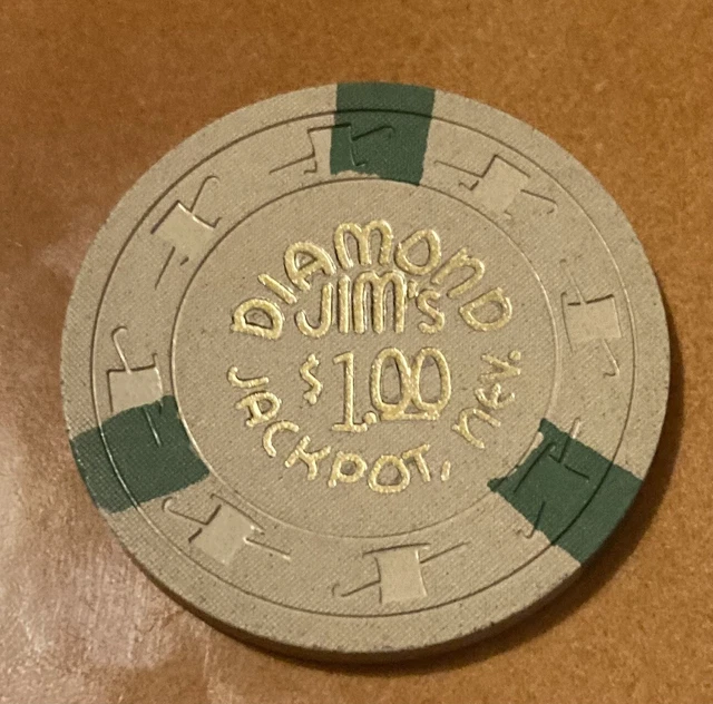 $1.00 Diamond Jim Casino Chip ** Jackpot NV $1.00 Diamond Jim Casino Chip ** Jackpot NV