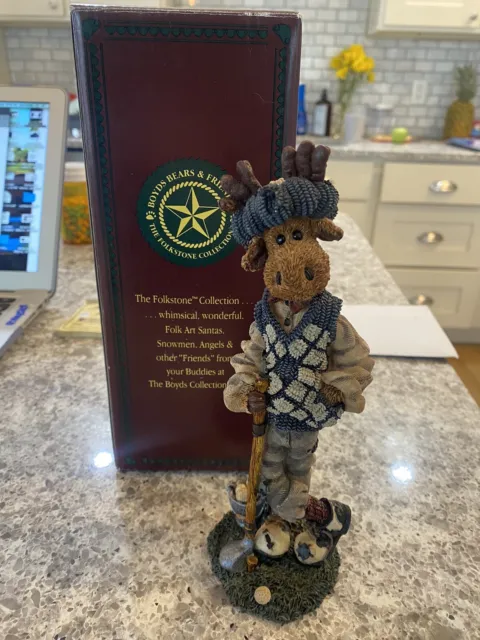 Boyd Bears Folkstone Collection Ziggy the Duffer. Golf figurine. Vintage