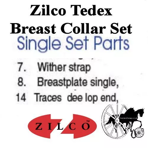 Carriage Driving Harness Breast Collar Set Zilco Tedex Shetland Pony Cob Full 3