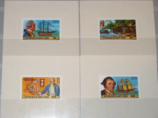 UPPER VOLTA OBERVOLTA 1978 719-22 474-77 DELUXE Capt. Cook Endeavour Ships MNH