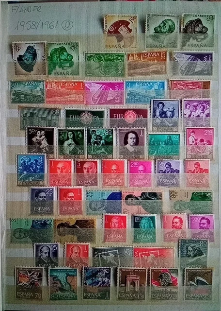 Albun Coleccion De Sellos España Desde 1930 A 1 - Comprar Sellos Nuevos Fijasellos Circulados 65 Paginas~x37442271