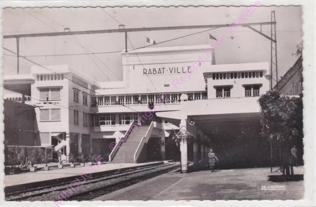 CPSM AFRIQUE MAROC RABAT Intérieur gare Edt LA CIGOGNE