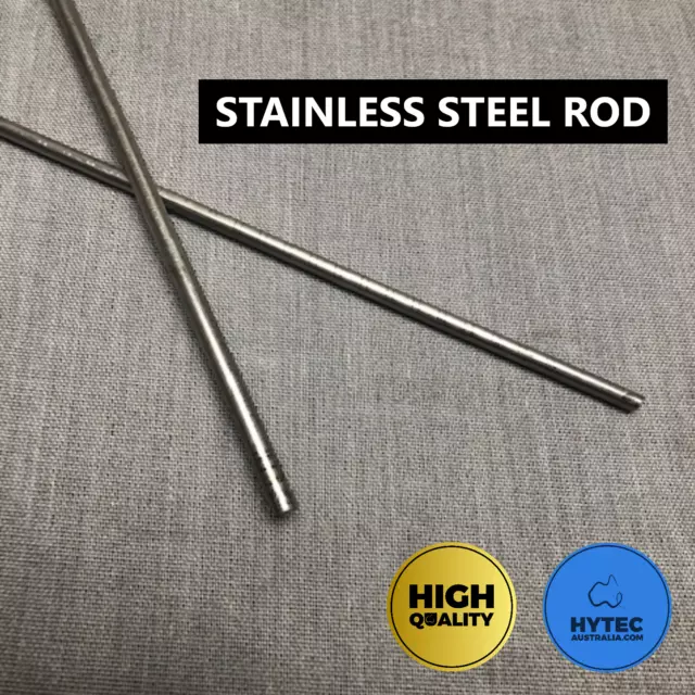 Stainless Steel Solid Rod Excellent 300mm - 3.15mm or 5mm HYTEC AUSTRALIA