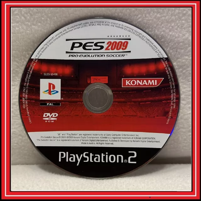 PES 2009 Pro Evolution Soccer   per PS2 Sony Playstation 2 Italiano PAL SOLO CD
